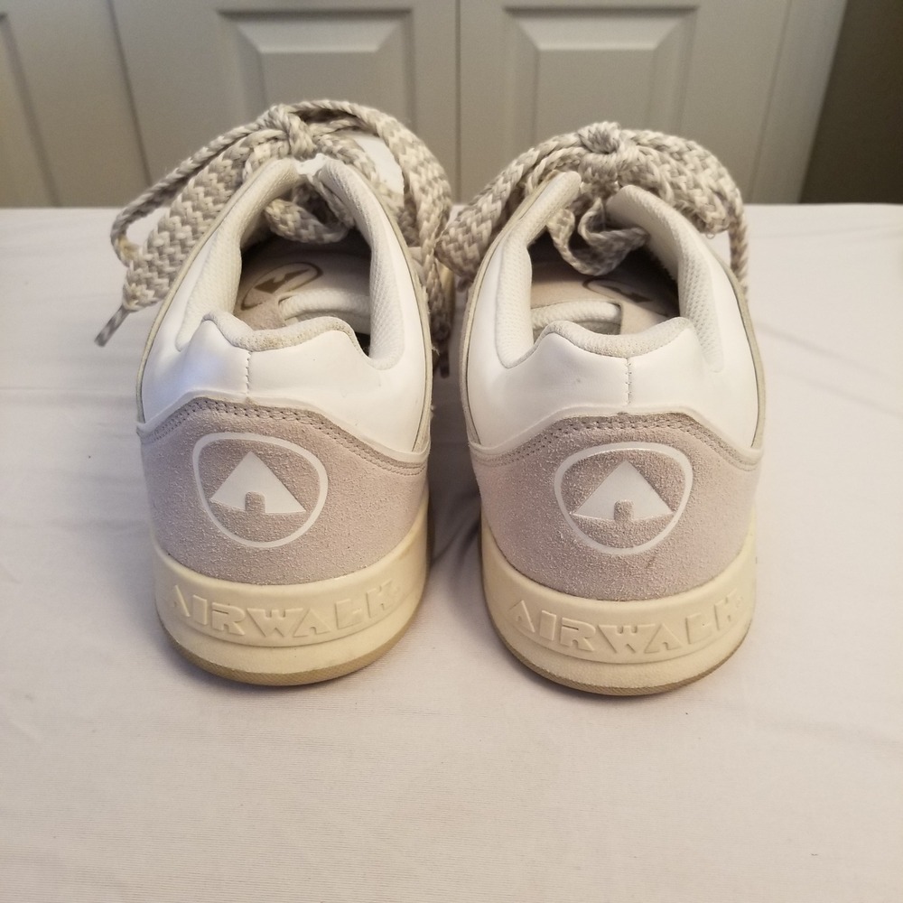 Airwalk Men's Manash Sneakers White Beige Suede Mesh Low Top Size 11.5 - Picture 5 of 8